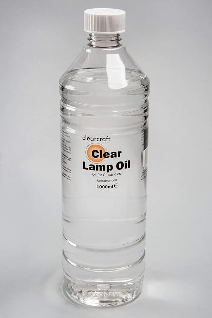 CLEARCRAFT SMOKELESS AND ODOURLESS CLEAR LAMP OIL - 1 LITRE with FREE FUNNEL