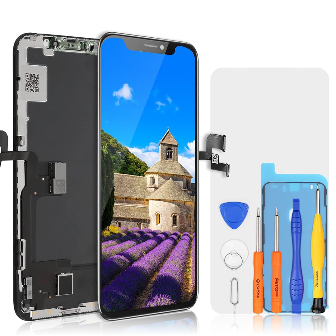 bokman Schermo Display per iPhone X, LCD Touch Screen Digitizer Parti di Ricambio con Strumenti di Riparazione