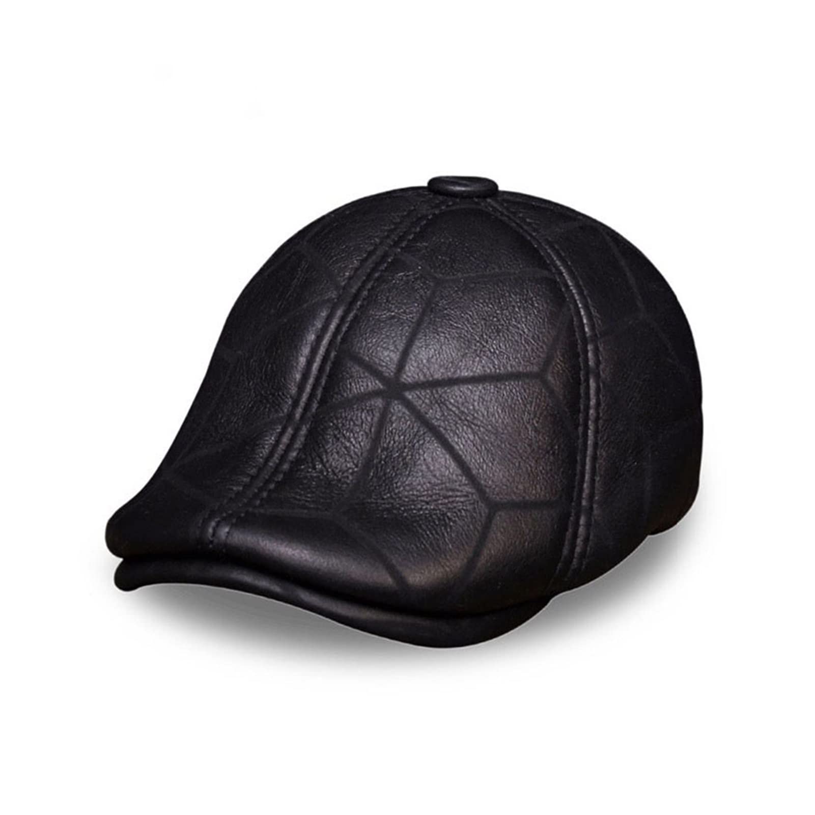 Prawdziwa skóra czapka z baseball kapelusza zima ciepły rosyjski stare mężczyźni beret newsboya klapy uszu czapki kapelusze z prawdziwym fu-r w środku