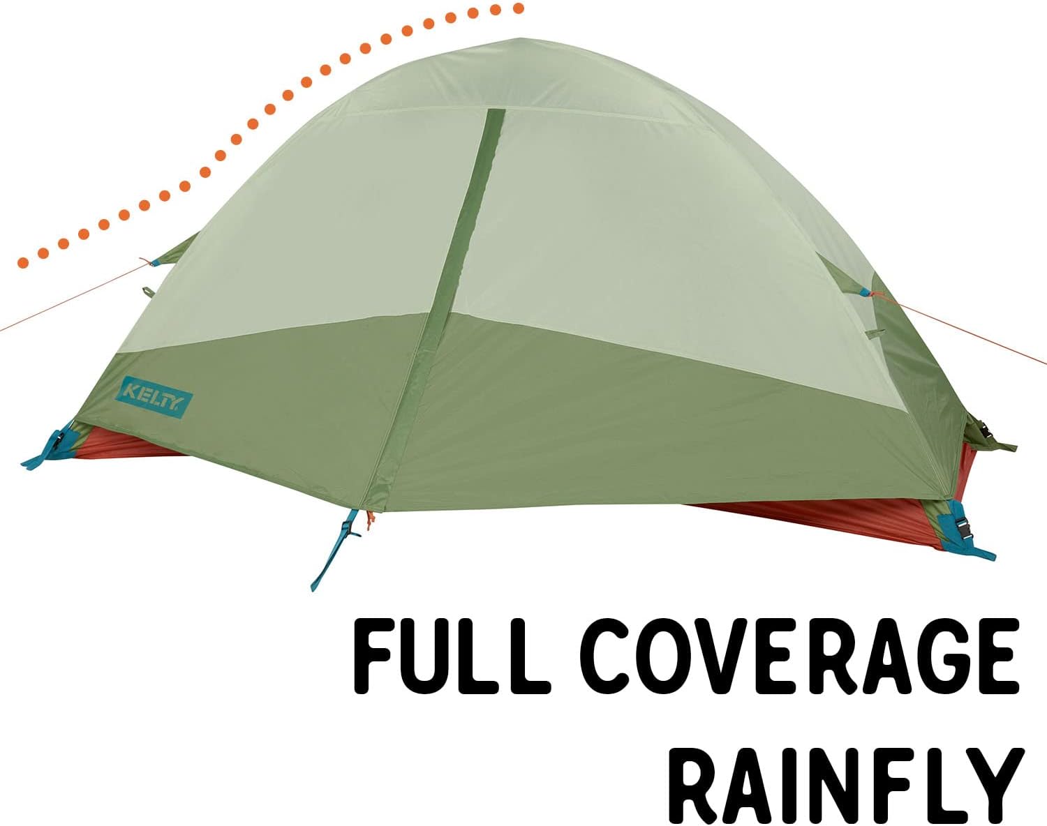 Kelty Tents Kelty Discovery Trail Backpacking Tent, Lightweight and Easy to Setup Backpacking Shelter with 2 Aluminum Poles, Single Door Single Vestibule, Stuff Sack Included