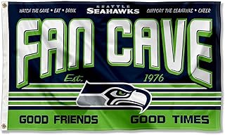 Seattle Seahawks Fan Man Cave Banner Flag