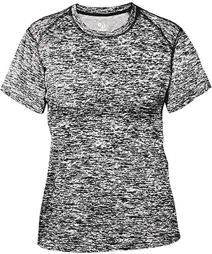 Badger Sports Blend Ladies' Tee Black Blend Medium