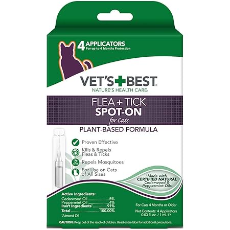 Vet's best natural flea and tick spot on reviews Clearance
