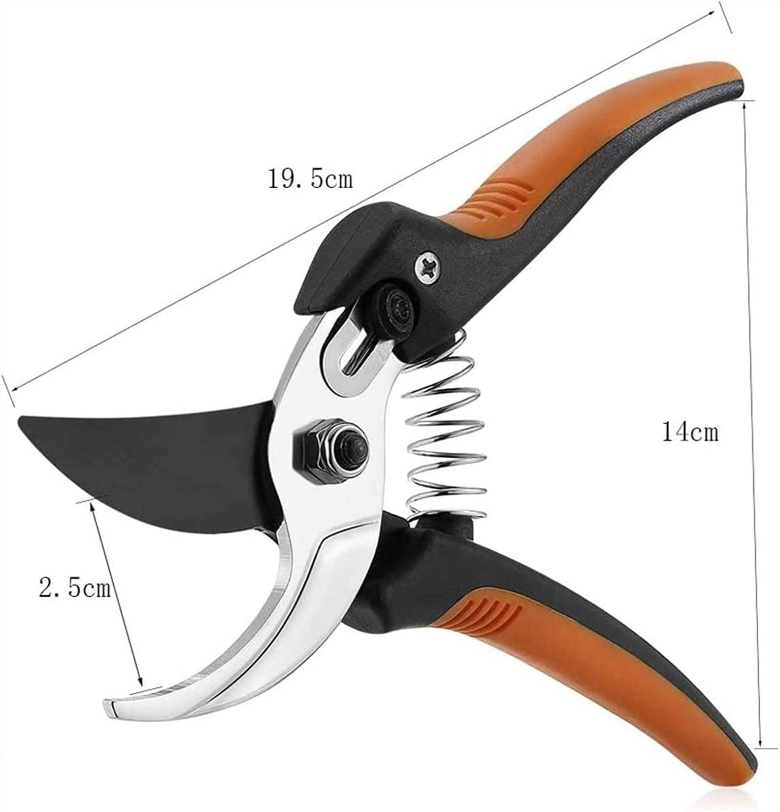 Gartenschere Baumschere Gartenschere Handschere Edelstahlklingen Professionelle Gartenschere mit Klinge und Verriegelung