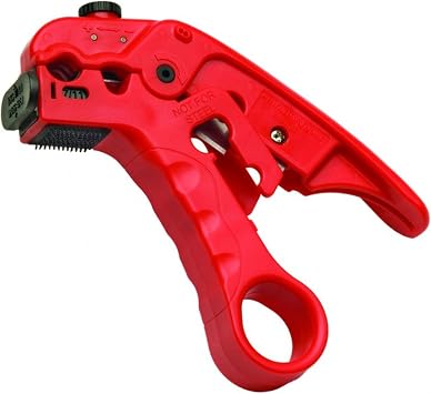 Platinum Tools 15041C BR1 Multi-Stripper and Cutter for Cat5e Cat6 Cat6A Twisted-Pair and RG59 RG6 RG6 Quad Coax, Adjustable Cassettes, Braid Comb Included