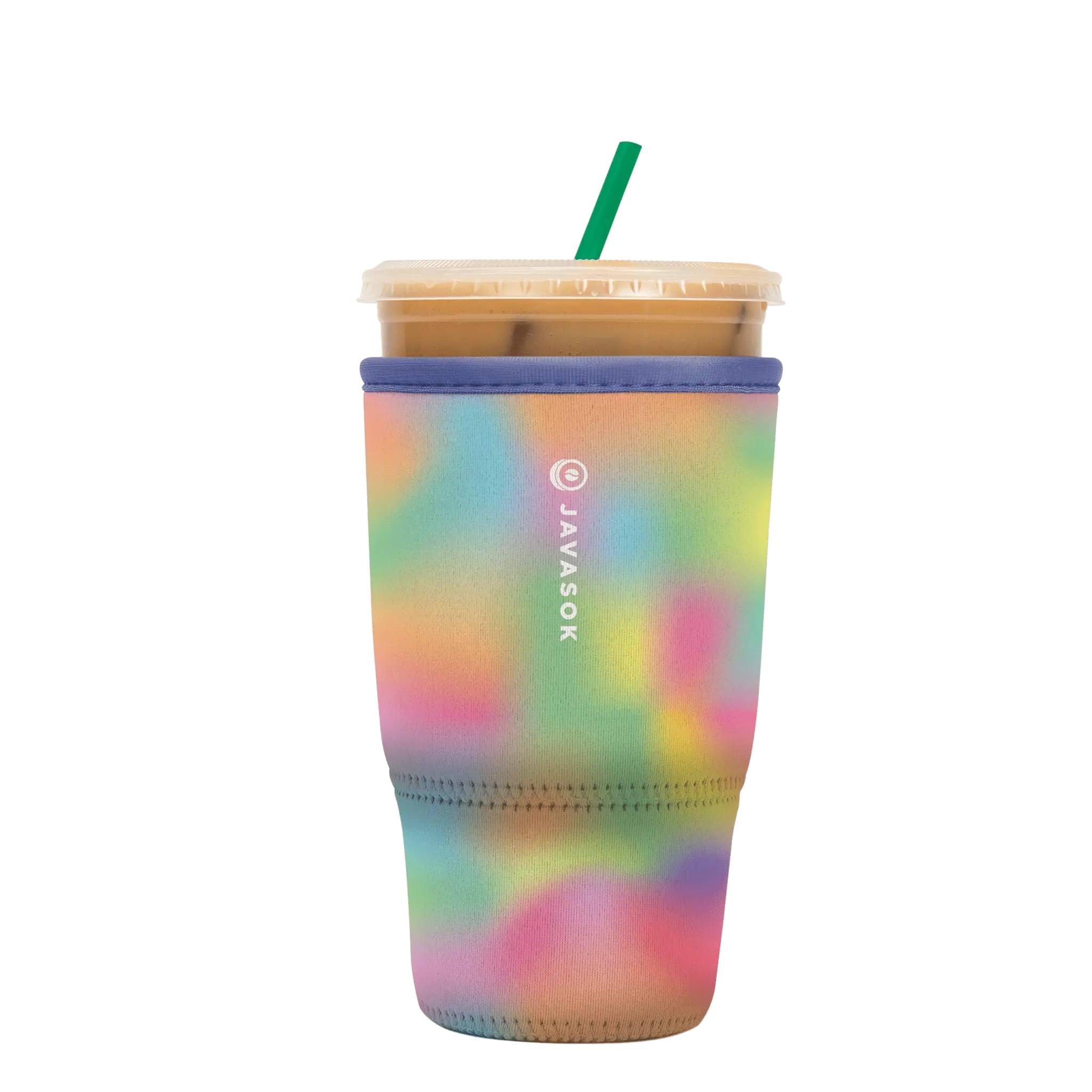 Sok It JavaSok Iced Coffee &amp; Cold Soda Insulated Neoprene Cup Sleeve (Dreaming in Color, Large: 30-32oz)