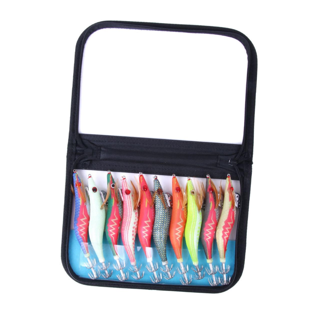 HANABASS Leurre de Pêche Phosphorescent Lot de 10 pour Calamar