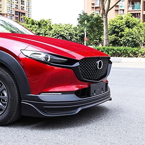 Image of L2R for Mazda CX-30 CX30 2019 2020 2021 2022 2023 2024 Car Accessories Front Console Grill Cover Decor Strip Trim ABS Glossy Black 2pcs