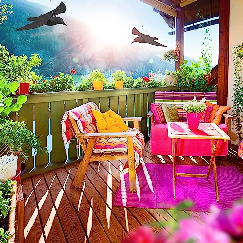 Anti-pigeon effaroucheur oiseaux corbeau en plastique pour stopper les déjections sur le balcon