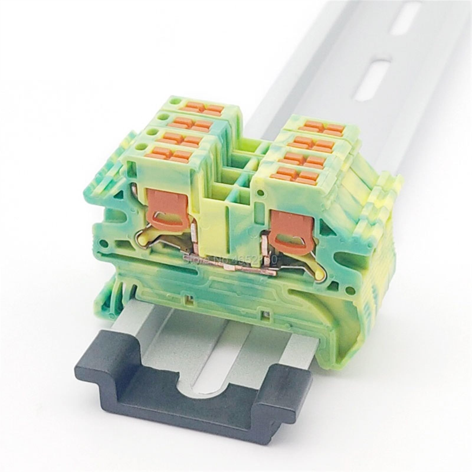 5 pièces PTV2.5-PE conducteur latéral connexion enfichable bornier modulaire de terre connecteur de fil électrique DIN Rail JPTV 2.5