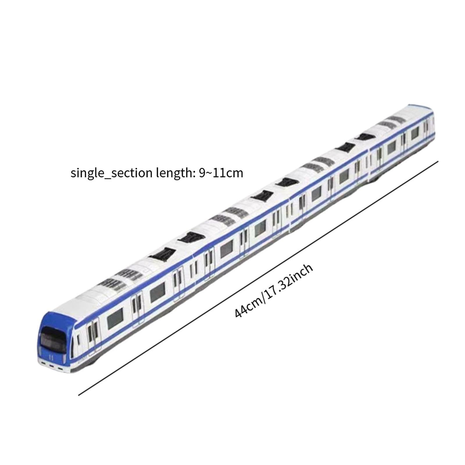 Harilla Set di Treni Giocattolo, Modello di Treno della metropolitana in Lega Leggera Creativa per Bambini, Bambine e Ragazzi, Regali per Bambini, Blu