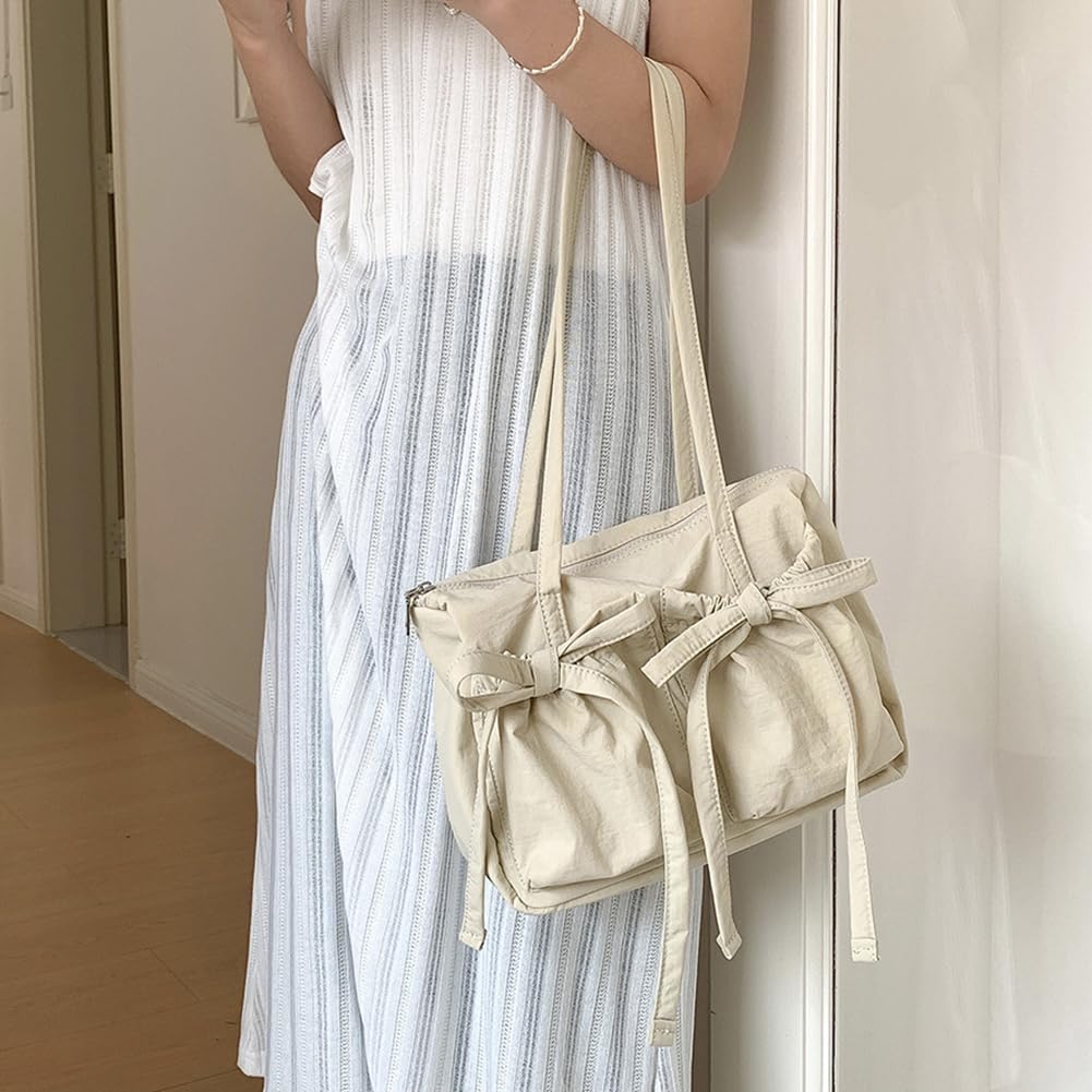 Elegante bolso de mujer de nylon bandolera con cremallera para el uso diario