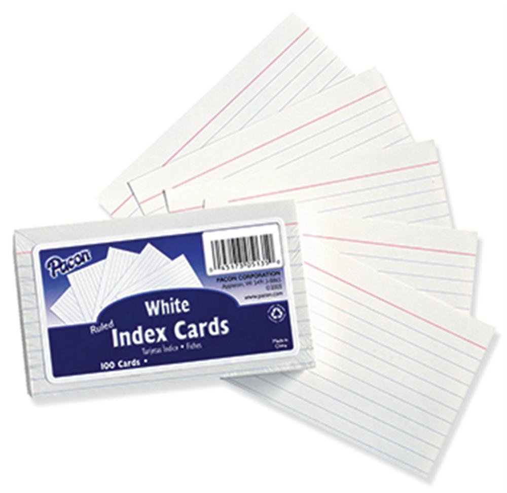 Fiches index Pacon Pac5137 pour révisions étudiantes et recettes de cuisine - 2