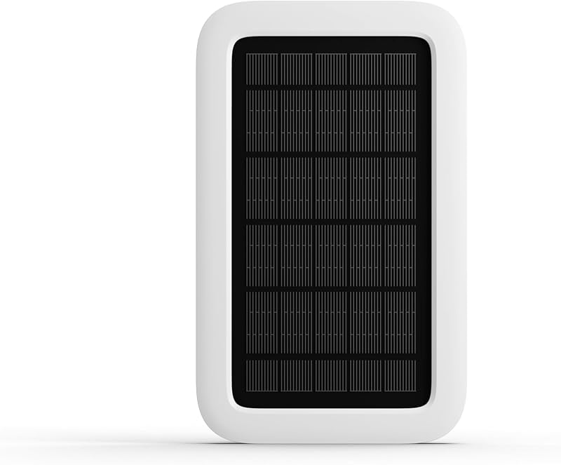 Panel solar para cámara de seguridad exterior, blanco