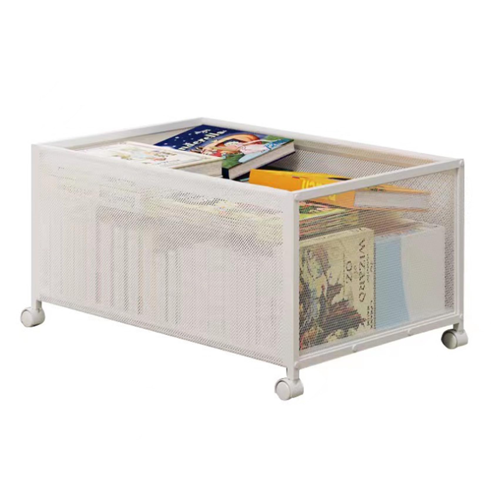 Conteneurs De Rangement sous Le Lit, Grands Tiroirs en MéTal avec roulettes pour VêTements, Livres, Couvertures, Chaussures