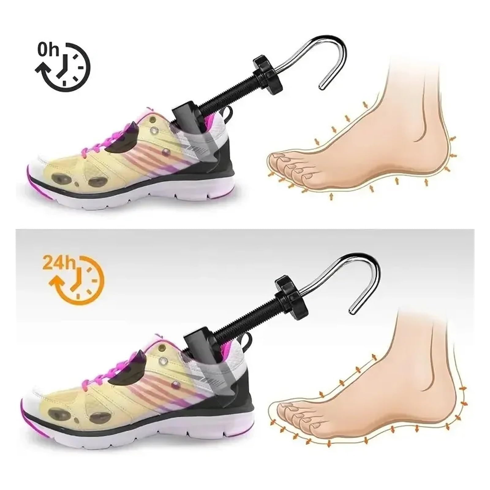 Embauchoir réglable pour homme et femme - 1 embauchoir pour ajuster la longueur et la largeur (femme 36-42)