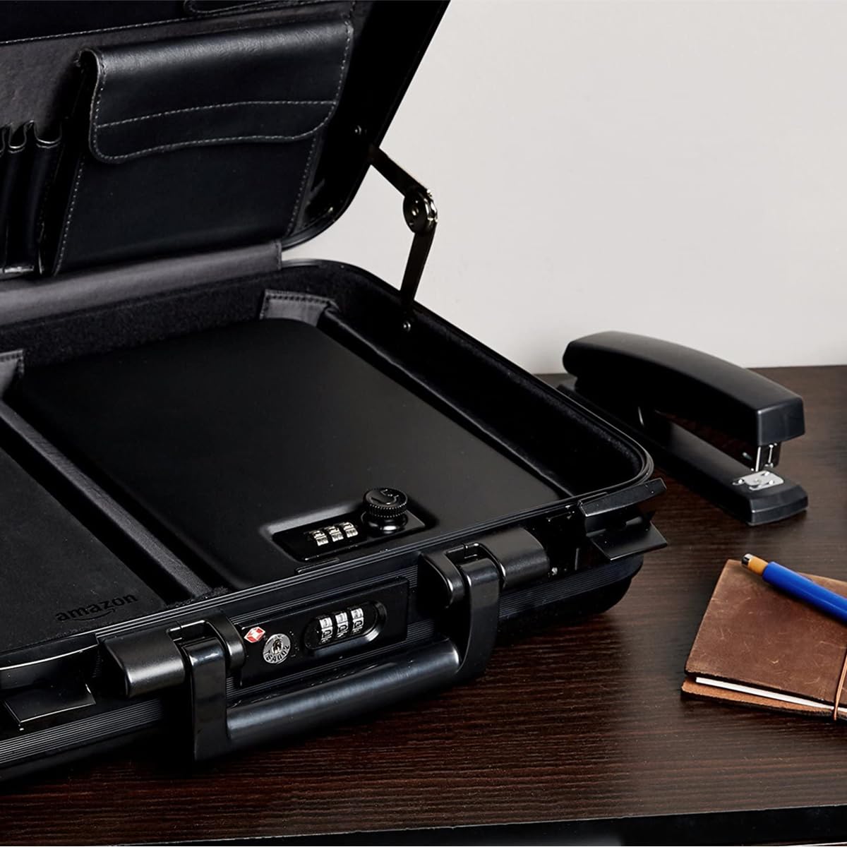 Caja Fuerte Portátil Con Cerradura De Combinación Y Huella Dactilar Para Documentos Y Joyas