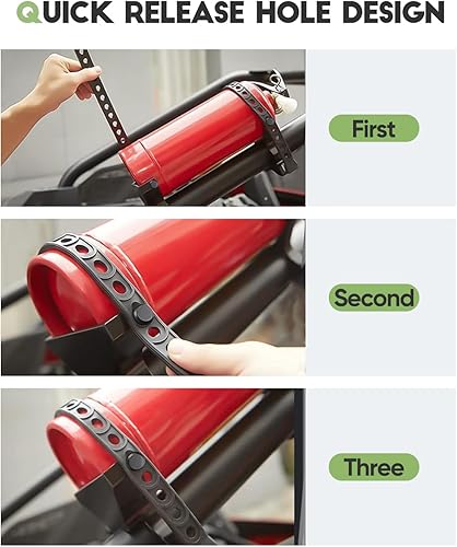 Miniatura 3 de Goottan Soporte para extintor de incendios UTV, soporte para extintor de incendios UTV, barra antivuelco de liberación rápida, soporte para extintor