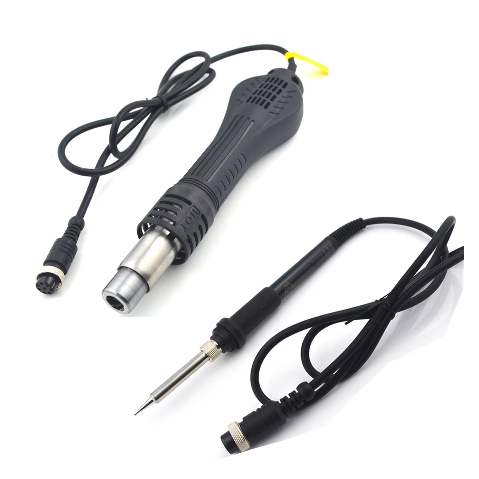 Stacja lutownicza, 800W 2 w 1 cyfrowy Esd Gorąca stacja lutownicza pistoletowego lutuowego żelaza SMD Desoldering Rewidation Station 8586 Upgrade