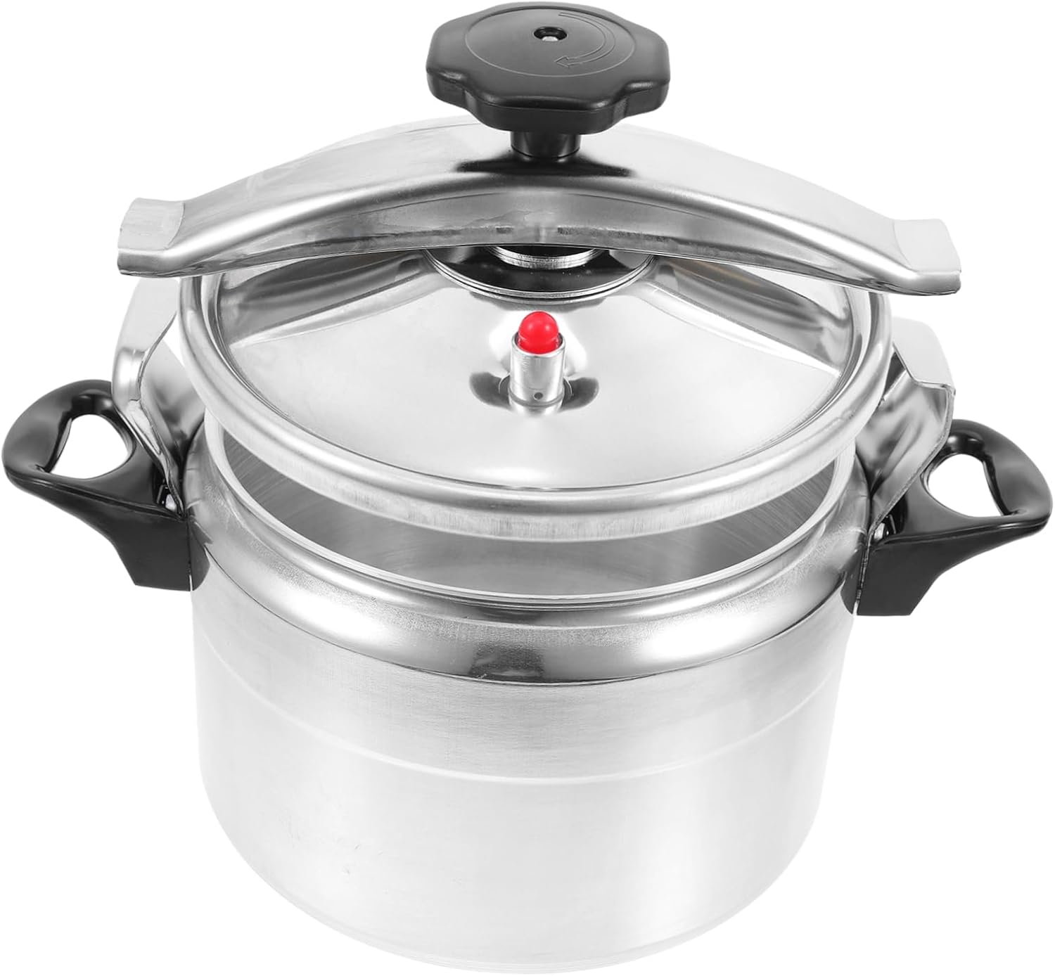 LABRIMP Large Capacity Pressure Cooker for Quick Cooking Aluminum Pressure Pot for Home Use Gas Stoves Easy to Store and Carry Ergonomic Handle for Convenience