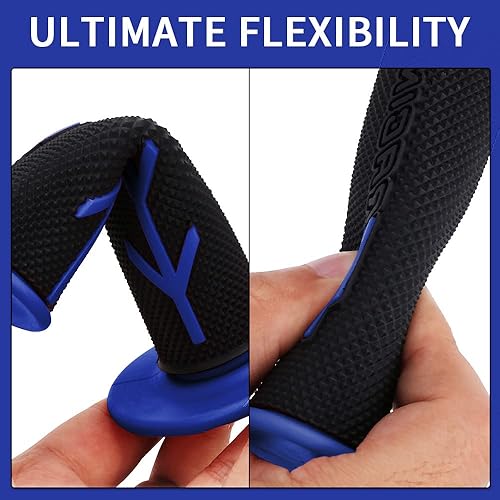 Miniatura 3 de JFG RACING Dirt Bike Handlebar Grips + Pad 7.87'' Motorcycle Cross Bar Round Pad Hand Grips Kit Compatible to Most Dirt Bike Motocross