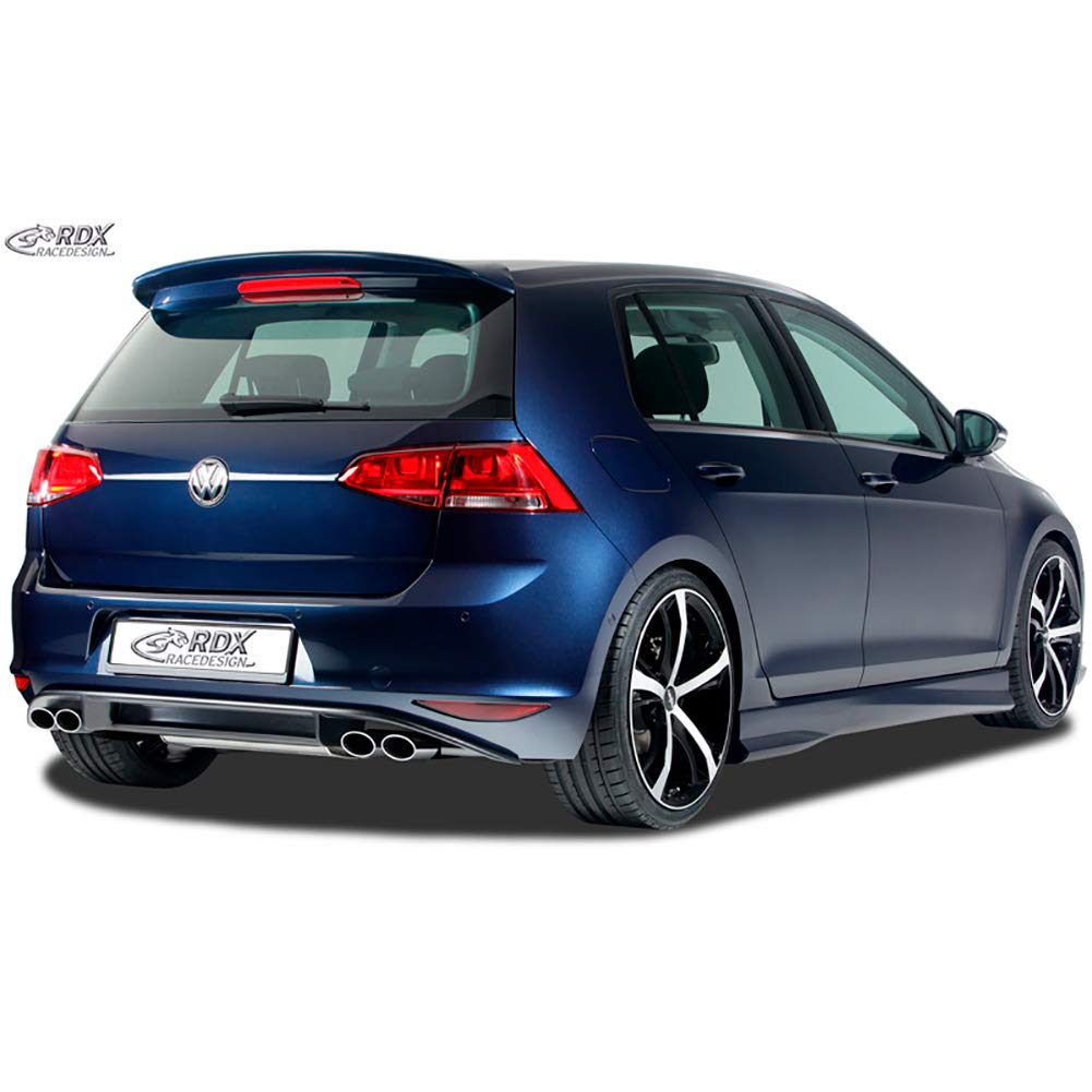 RDX Race Diseño rdha049 trasero delantales Enfoque 'Difusor' VII HB 3/5 puertas, modelos de 2012 de 'r de Look' No Incluidas. GTI/GTD (Pur), Negro