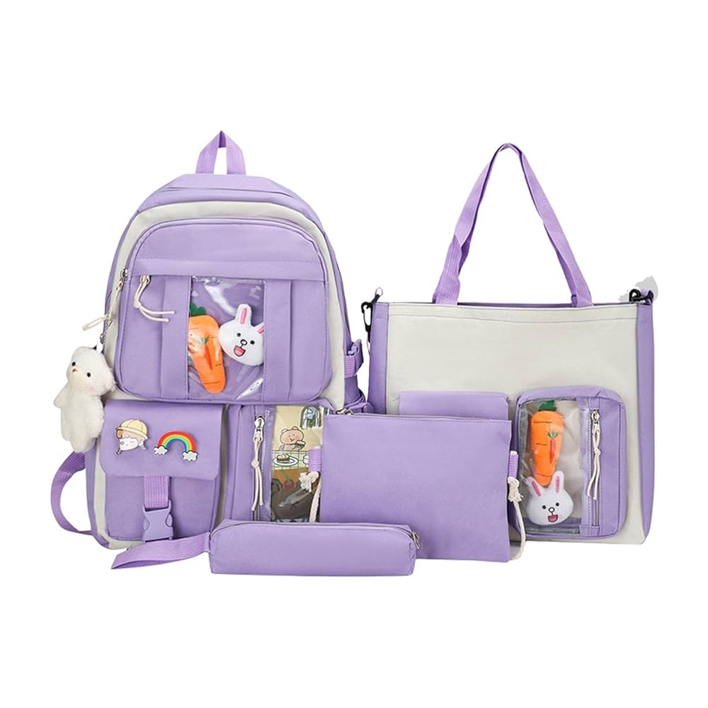 Amazon.co.jp: かわいいバックパック4点セット かわいいスクール