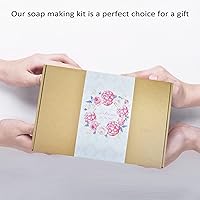 Vista 7 de Artcome Moldes para pan de jabón de 42 onzas, 2 juegos de moldes rectangulares de silicona, caja de madera con tapa, suministros para hacer jabón