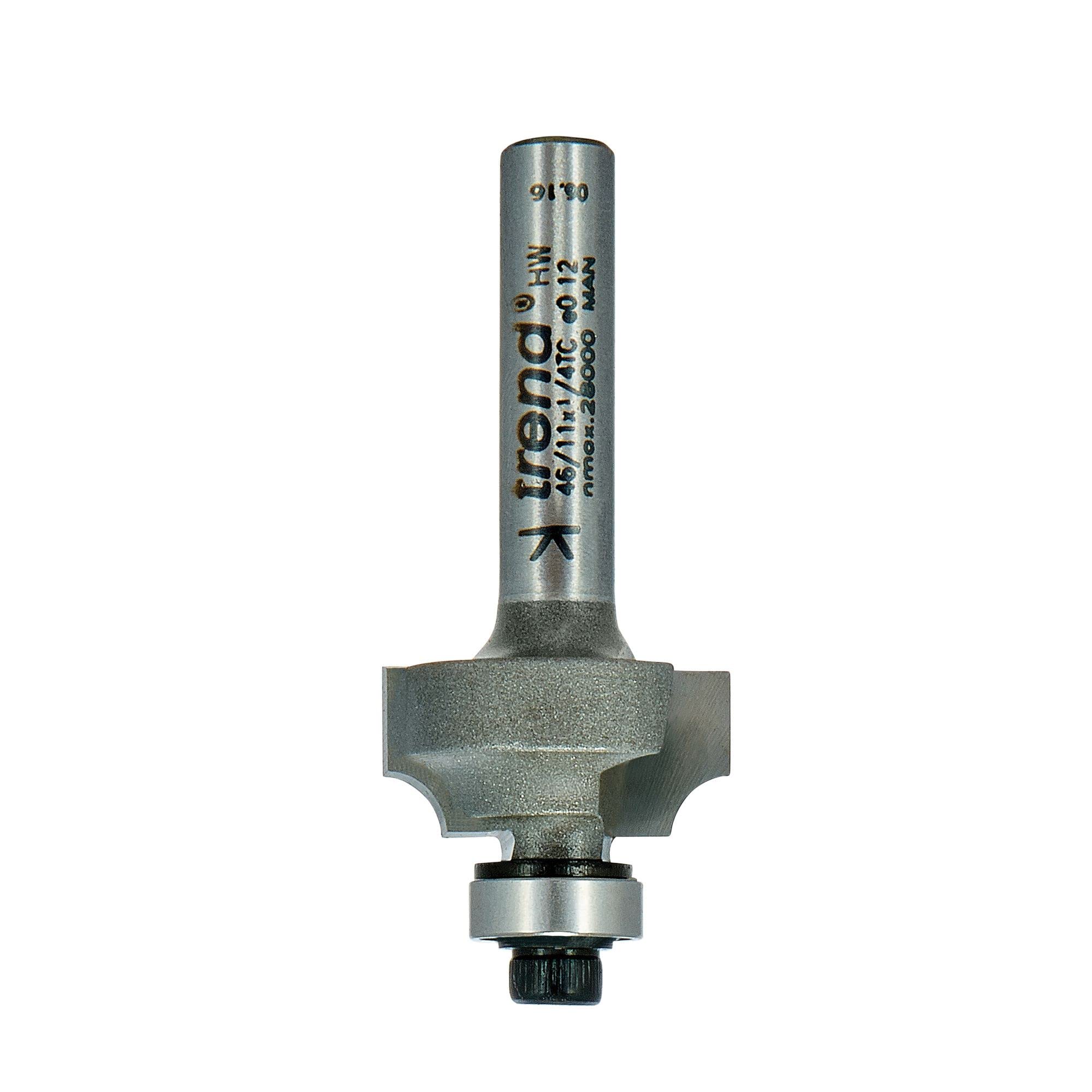 Trend Professional Bearing Guided Ovolo Router Cutter, 3.2mm Radius, 1/4 Inch Shank, 19mm Cut Diameter, 9.5mm Cut Length - Image 2