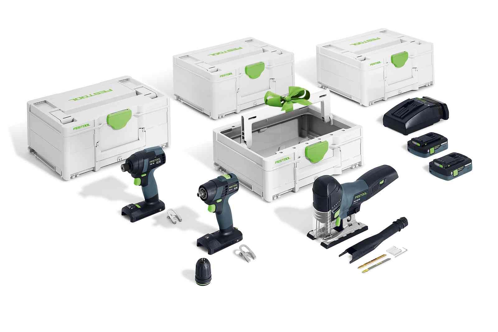 Festool Kit Combo sans fil montage TID 18/TXS 18/PSC 420/TB M 137
