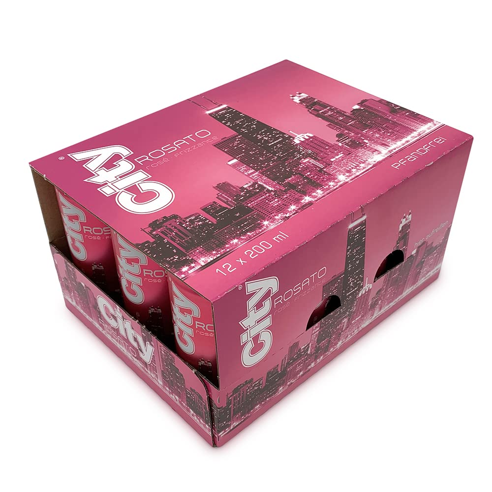 60 Dosen City Rosato rose frizzante a 200ml 10% Vol. Perlwein