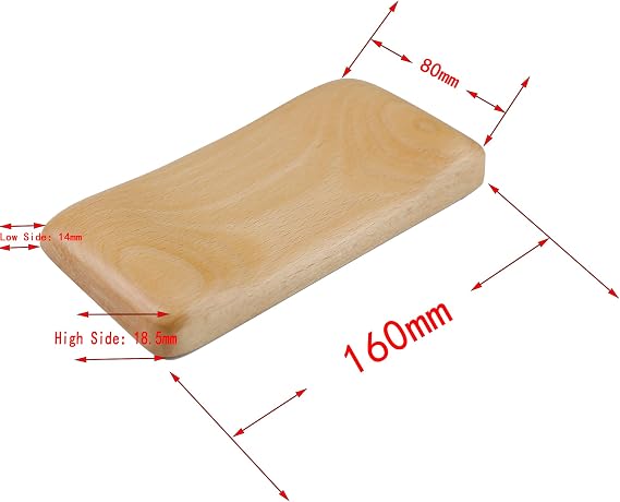 Wooden Wrist Rest Solid Wood Walnut Beech for Mouse (Beech)