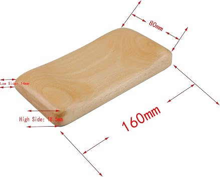 Wooden Wrist Rest Solid Wood Walnut Beech for Mouse (Beech)