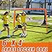 KTRIO 6x4 ft Soccer Goal for Backyard, Portable Soccer Net, Large Foldable Soccer Goals with Carry Bag for Youth Teens Sports