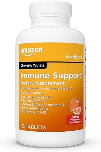 Miniatura 9 de Tienda Basic Care - Tabletas masticables, tabletas masticables de cítricos de apoyo inmunológico, 116 unidades