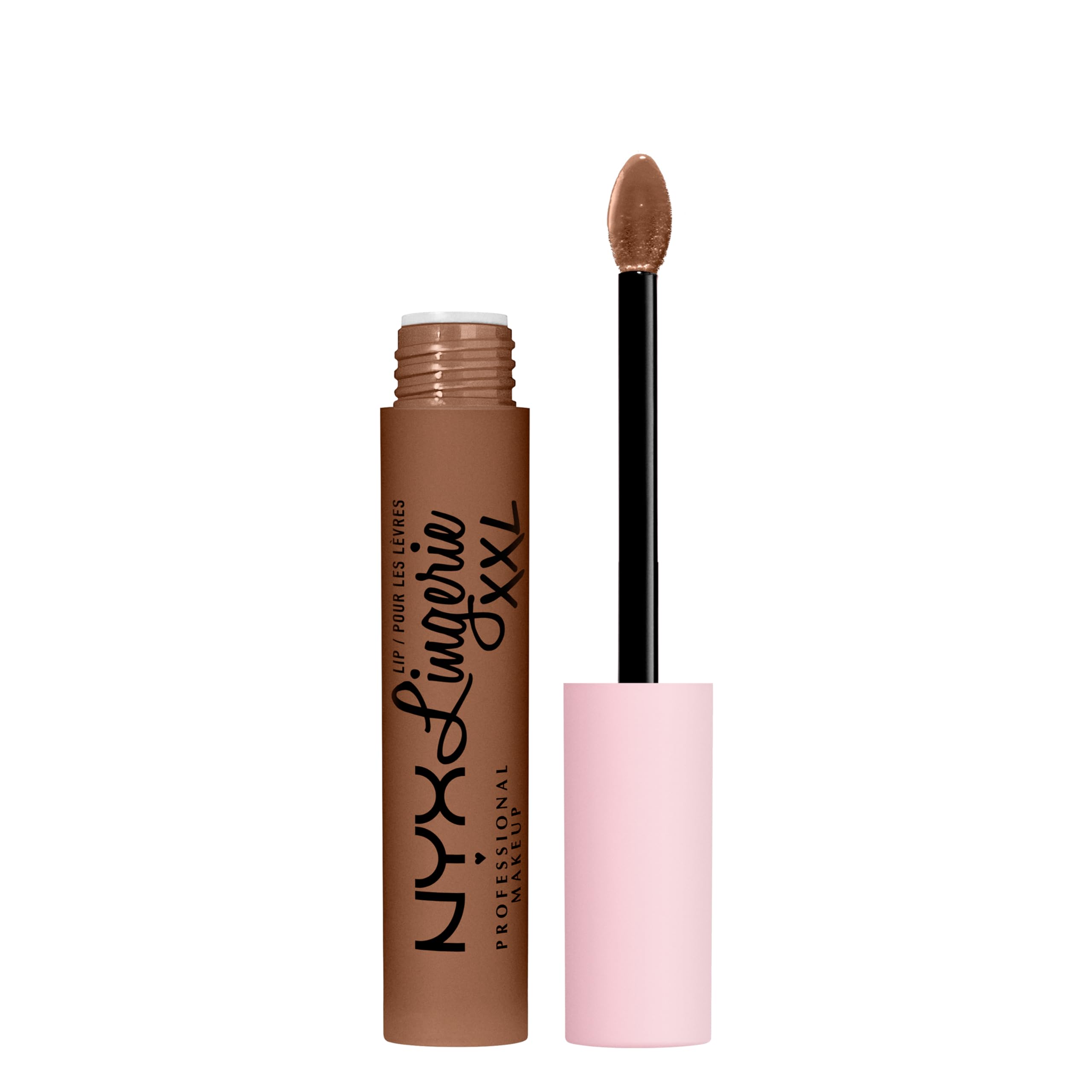 NYX PROFESSIONAL MAKEUP Lip Lingerie XXL Matte Liquid Lipstick - Hot Caramelo (Warm Caramel)