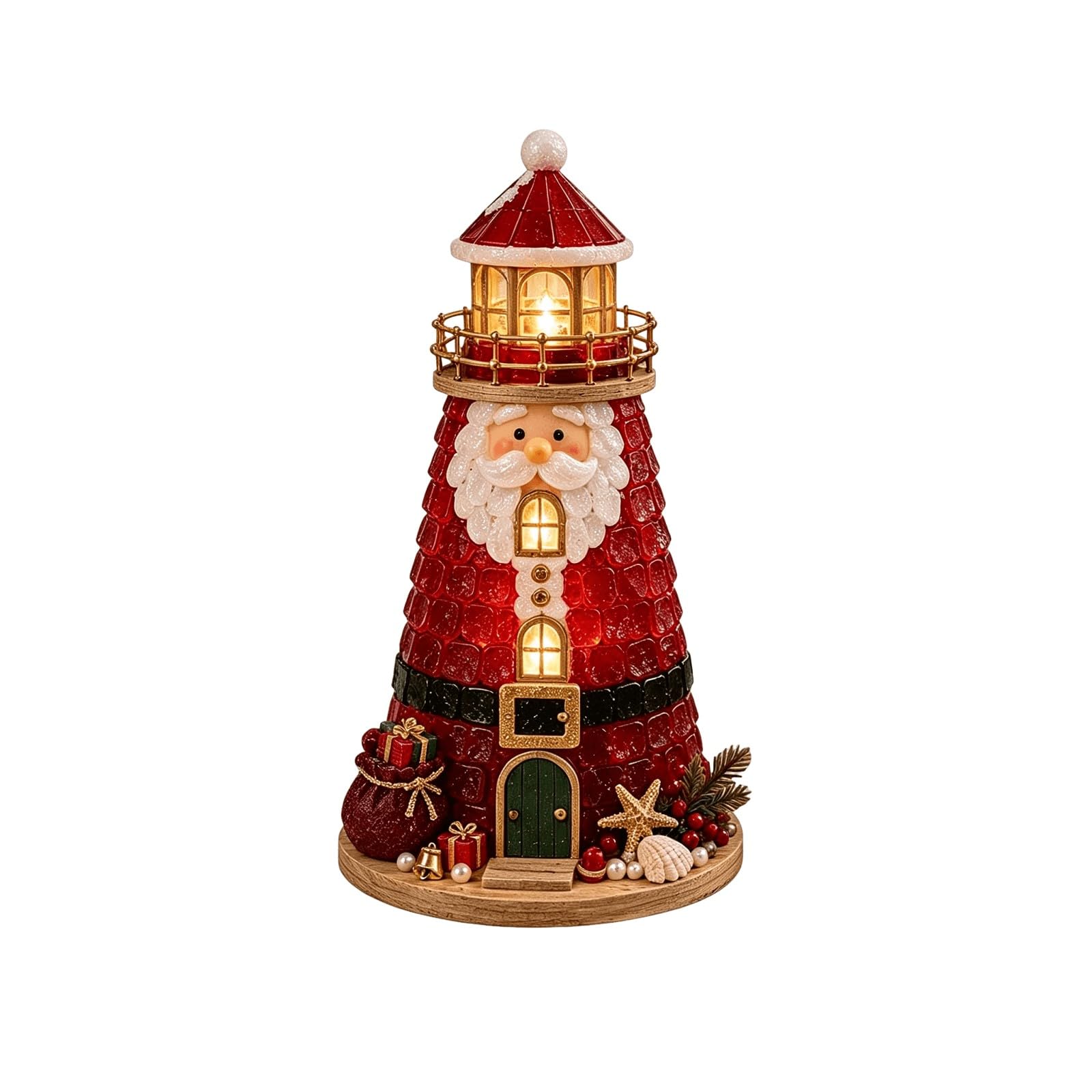 JytxhgzrVZ Sea Glass Art Kit, Christmas DIY Craft Lighthouse Kit，A6