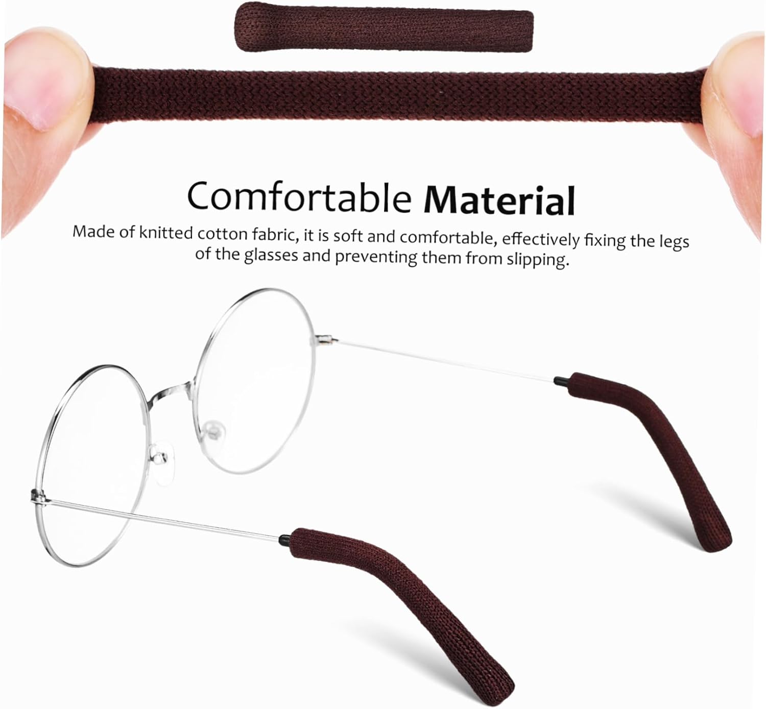 Gatuida 6 Pairs ear pads arm cuff nylon Glasses Ear Grips Non Slip Glasses Accessories sleeve spandex soft Eye