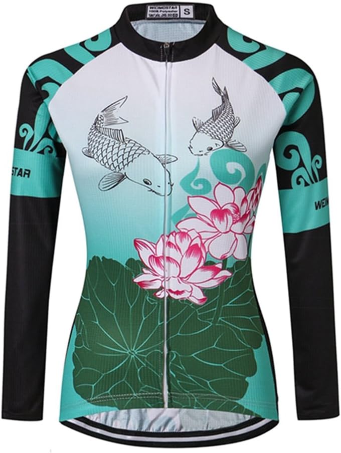 Weimostar de cyclisme pour femme à manches longues à séchage rapide - Ice World, size: Asia S =(US XS