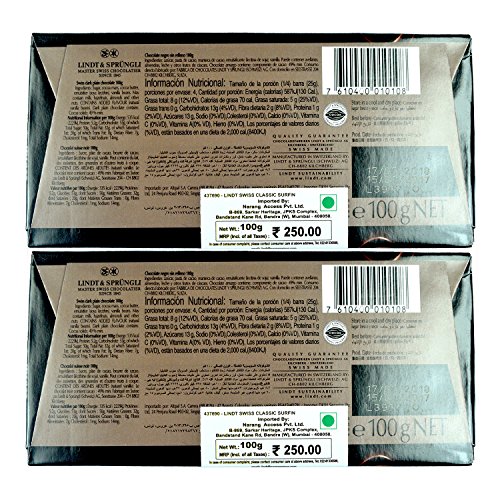 Image of Lindt Swiss Classic Chocolate, Surfin, 2 X 100 G