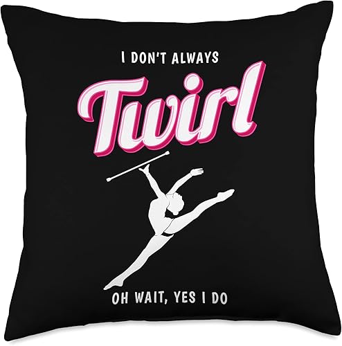 Baton Twirling Gear For Majorettes Always Majorette Twirling Baton Twirler - Cojín (18.0 x 18.0in), multicolor disponible en Yaxa Colombia
