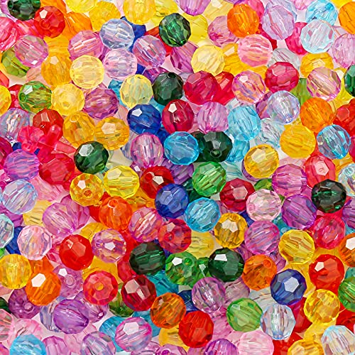 Dahi - Perline acriliche da infilare colorate, 10