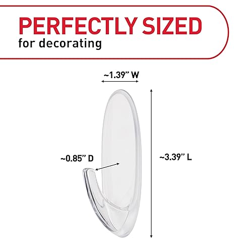 Miniatura 2 de Gancho multiuso, grande, transparente, 1 gancho (17093CLRES), organiza sin daños