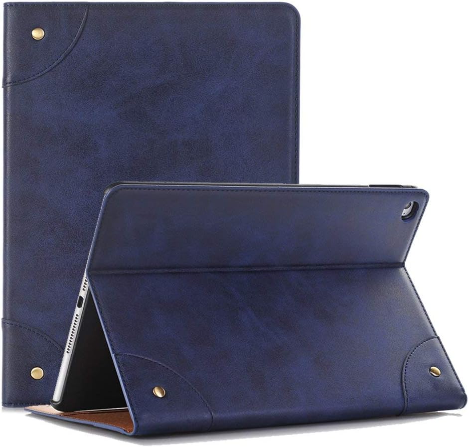 Vacio Samsung Galaxy Tab A 10.1Case 2019, Luxury PU Leather Vintage Book Style Cover Wallet Case with Card Slots Kickstand Lightweight Folio Case Protection Case for 10.1Inch Galaxy Tab A 2019 - Blue