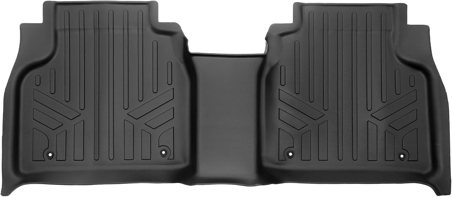 SMARTLINER Custom Fit All Weather Protection Protection 2nd Row Floor Mat Liner Set Compatible with 2023-2025 BMW XM
