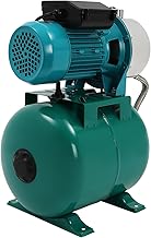 1.0HP Shallow Well Pump with Pressure Tank, 110V Automatic Irrigation Water Booster Jet Pump, Water Pumps Booster System 147FT for Home Garden Lawn Farm (Green)