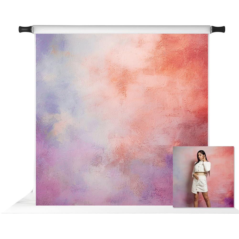 Kate Abstract Colorful Photo Backdrop Rustic Backdrop Texture Art Portrait Photography Backgrounds Photo Studio Props Pictures, 10x10ft