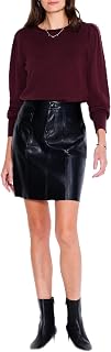 Women's Faux Leather Slim Skirt