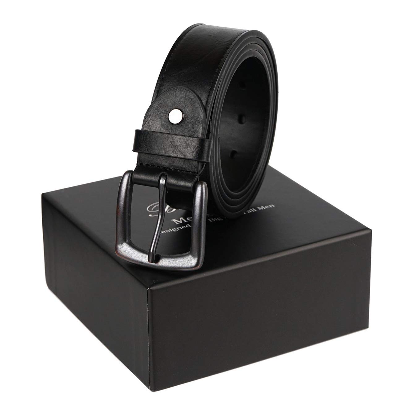 LABMGW Mens Belt Big and Tall 64 & 66 Inch Black