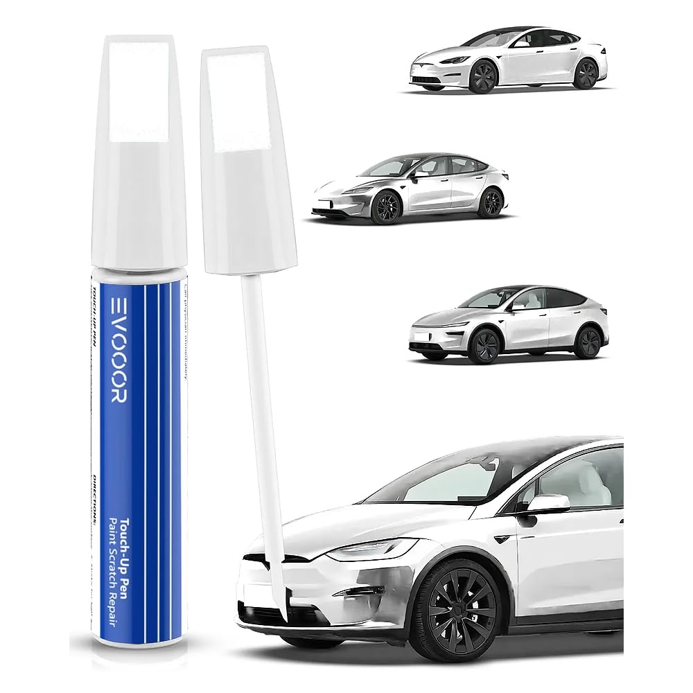 (PPSW Pearl White retoque de pintura de automóviles, reparación de arañazos para Tesla Model 3/Y/S/X, Solución de reparación rápida y fácil